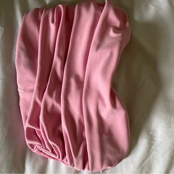 Zara Women's BUSTIER CROP TOP LIGHT PINK SIZE XS 3189/636 - Picture 3 of 4